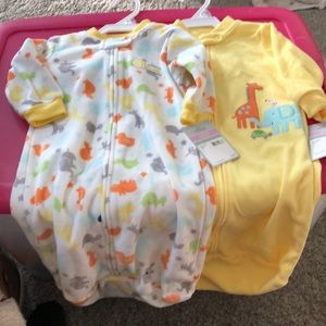 NWT Carter’s Sleepers set of 2 One size